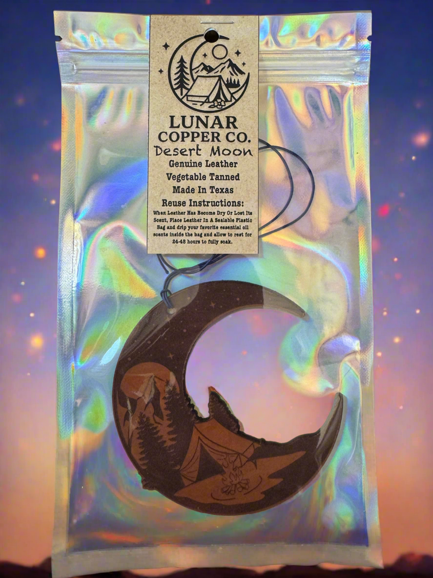 Leather Freshie (Desert Moon)